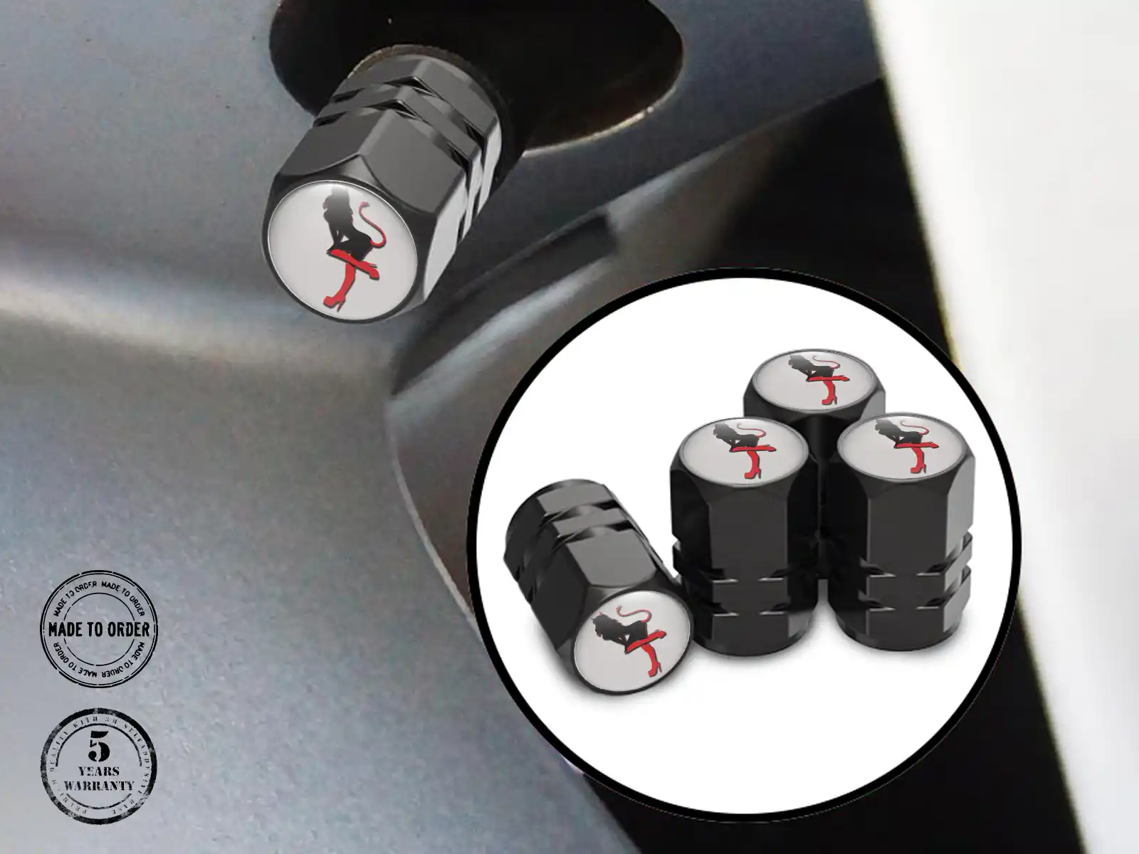Tapones para Válvulas de Llantas Bicis Estilo Brillante